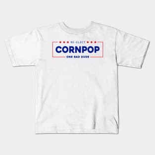 Re-Elect Cornpop One Bad Dude shirt Trump Mugshot 2023 Kids T-Shirt